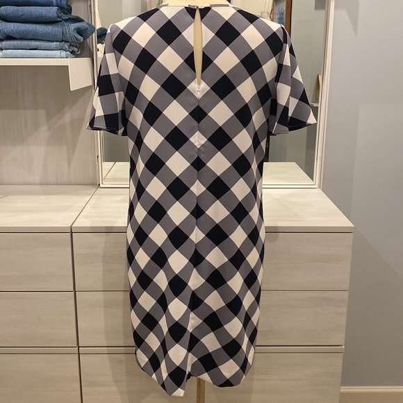 Ann Taylor Blue Gingham Dress Size 6 EUC - Picture 2 of 6